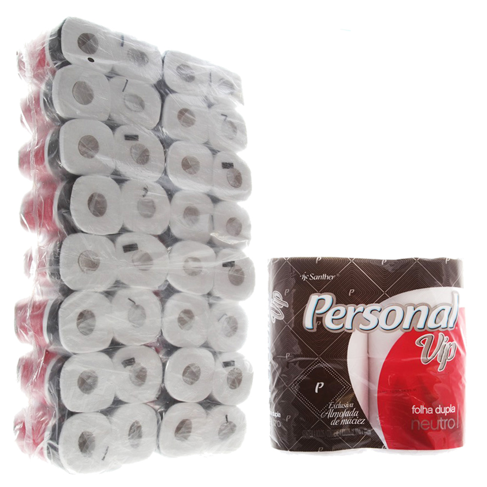 PAPEL HIGIÊNICO PERSONAL FOLHA DUPLA - FARDO 16 PACOTES COM 4 ROLOS 30X10